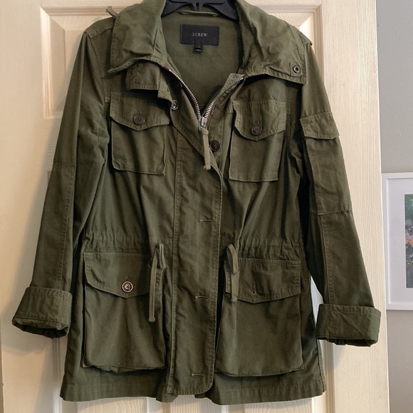 J. Crew Green Army-style Jacket, M - Picture 9 of 14
